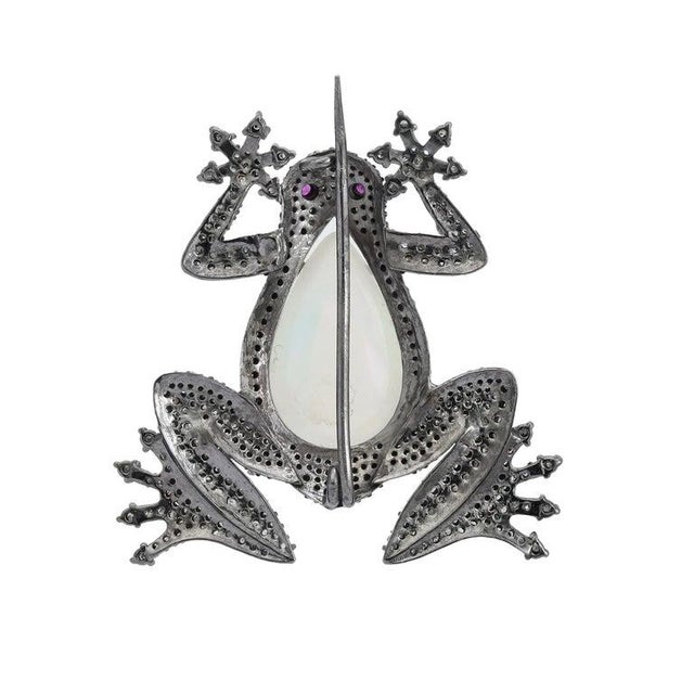 Victorian Frog Brooch Lapel Pin for Unisex For Sale - Image 6 of 8