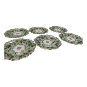 6 Antique Spode Dessert Plates Circa 1825