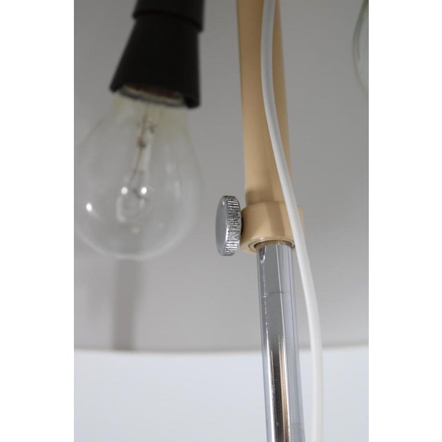 Elegant mushroom floor lamp by napako, produced in czechoslovakia in 1970, with a striking dome-shaped shade and a...