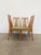 Set of 4 authentic vintage mid century modern dining chairs. By Parker Knoll. Maker's label on bottom. This set is in...