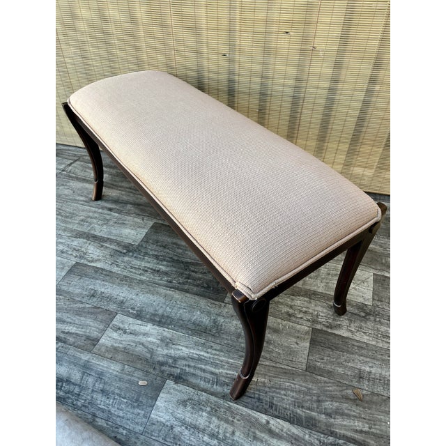 Early 21st Century Art Deco Revival Upholstered Bench by Kreiss Collection Furniture. For Sale - Image 12 of 18