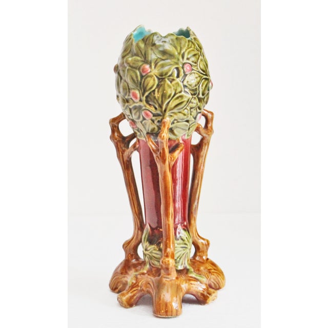 Art Nouveau Ceramic Vases, 1890s, Set of 2 For Sale - Image 4 of 8