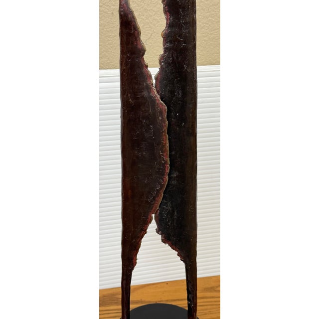 2010s Abstract Cast Metal Blade Sculpture, Unmarked For Sale - Image 5 of 12