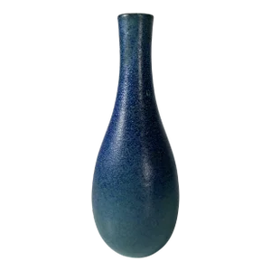 Mid 20th Century Vallauris, France Blue Pottery Vase by Robert Meynard
