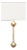 Matthew Izzo Home Linda Flush Iron Wall Sconce in Gold With Shade For Sale