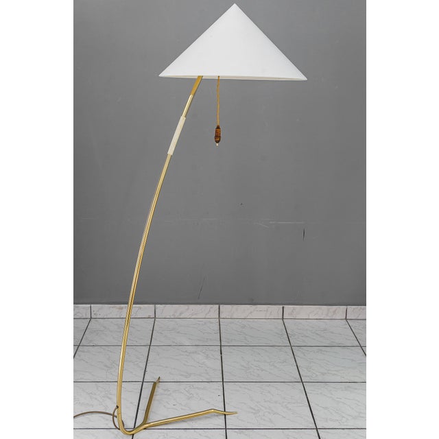 Vintage Brass Floor Lamp by Rupert Nikoll, 1950s For Sale - Image 12 of 12