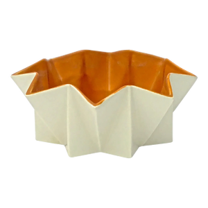 Mid-Century Modern Red Wing Cubist Serving Dish