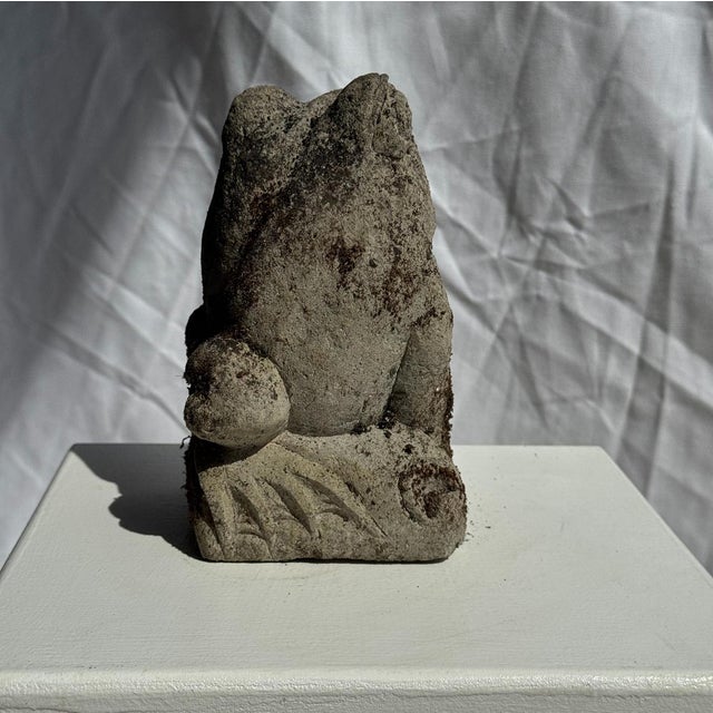 Small Balinese Limestone Frog Sculpture, 2000s For Sale - Image 5 of 9