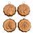 Vintage Fruit Copper Molds, Set of 4 For Sale