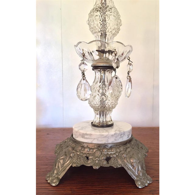 Vintage Mismatched Americana Glass & Crystal Lamps Set of 3 Chairish