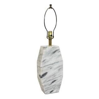 Mid-Century Italian Marble Monolith Lamp For Sale