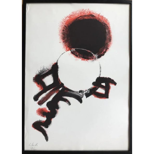 Jean-Marie Calmettes, Soleil Noir, 1970, Lithograph For Sale - Image 5 of 5