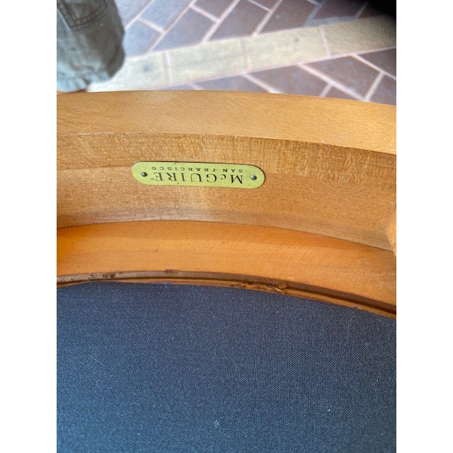 Six Authentic McGuire Vintage Dining Chairs Umbria Collection For Sale In Miami - Image 6 of 9