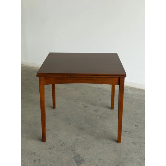 Wood MCM Square Table For Sale - Image 7 of 12