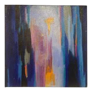 Joann Clayton (1935-2020), Modern Abstract Acrylic Painting on Stretched Canvas, Signed For Sale