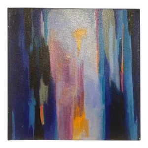 Joann Clayton (1935-2020), Modern Abstract Acrylic Painting on Stretched Canvas, Signed
