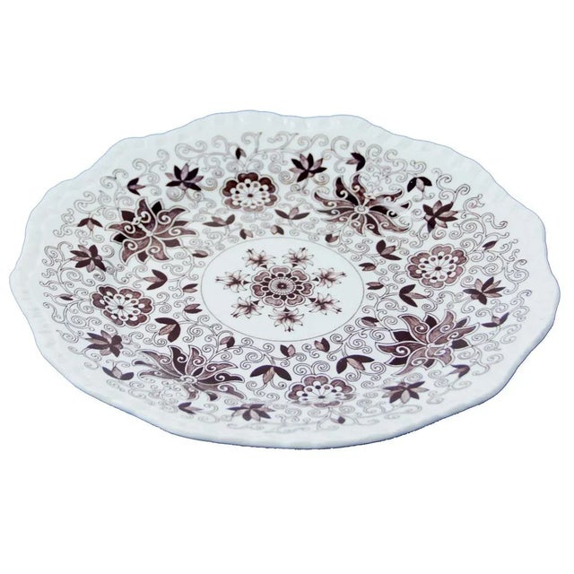 Add an English touch to your table or china collection with this beautiful Mason's Bow Bells salad bowl. In excellent...