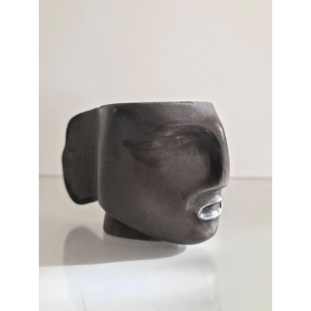 Brown Warrior 3 Sculptural Ristretto Cup by Tamara Barnoff For Sale - Image 8 of 9