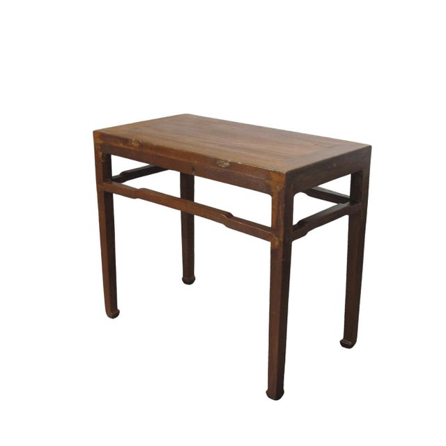 Chinese 19th Century Square-Corner Side Table For Sale - Image 3 of 10