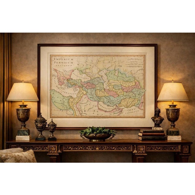 Antique Map of the Ancient Empire – Imperium Persicum, 1817 This finely engraved and beautifully hand-colored antique map...