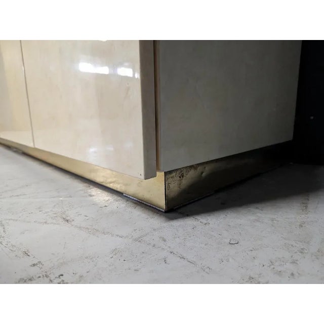 White Lacquered Buffet by Eric Maville For Sale - Image 5 of 9