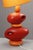 1980s Large Orange Ceramic Table Lamp by Louis Drimmer, 1980s For Sale - Image 5 of 16