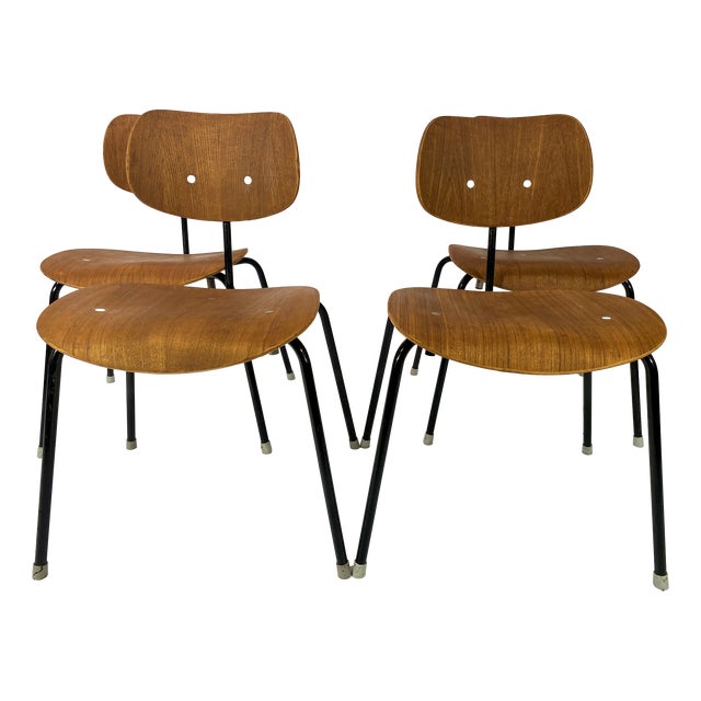 SE68 Chairs by Egon Eiermann for Wilde&Spieth, Set of 4 For Sale