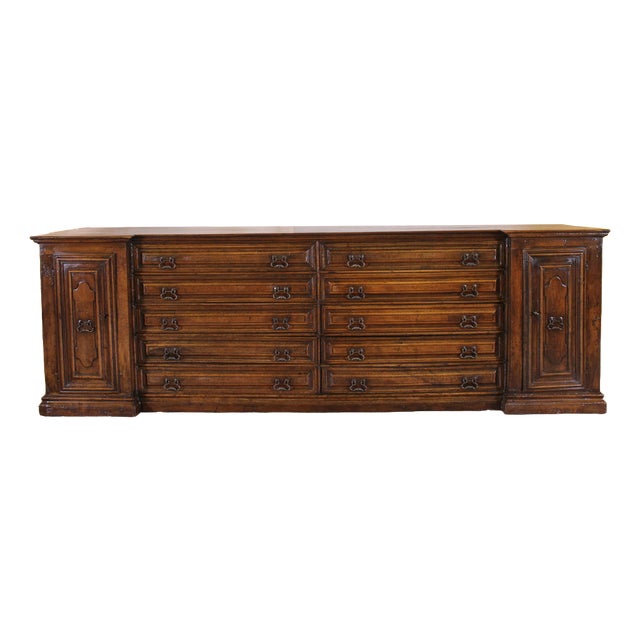 Italian Renaissance Walnut Sacristy Buffet For Sale