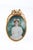 Late 19th Century Victorian French Hand Painted Miniature Portrait For Sale - Image 4 of 4