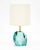 Alberto Donà Murano Glass Aquamarine Rock Lamps For Sale - Image 4 of 10