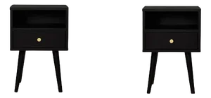 Blackie N Bedstands by Pastform, Set of 2