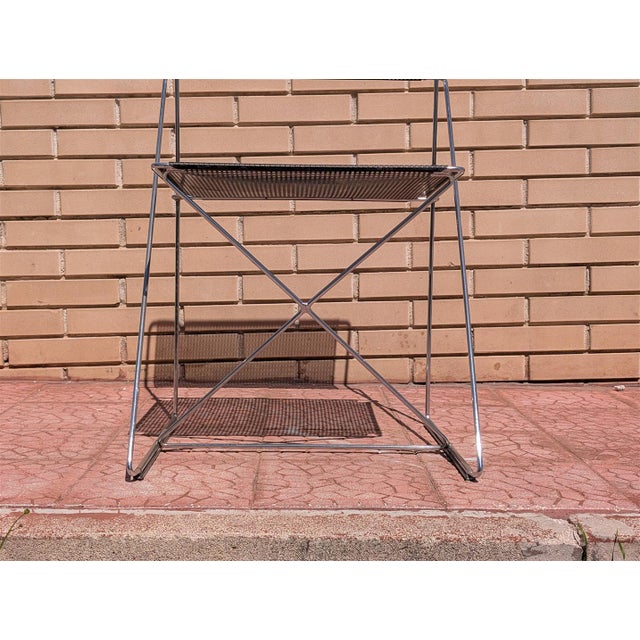 Black Vintage Stackable Chairs, 1970s, Set of 8 For Sale - Image 8 of 11