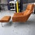 West Elm Leather Chair W/ Ottoman For Sale - Image 9 of 10