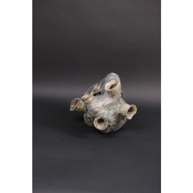 1970s Hugo Verheyen, Hunger Sculpture, 1970s, Bronze-Patinated Terracotta For Sale - Image 5 of 8
