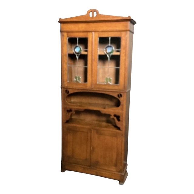 Arts and Crafts Oak Bookcase, 1890s For Sale