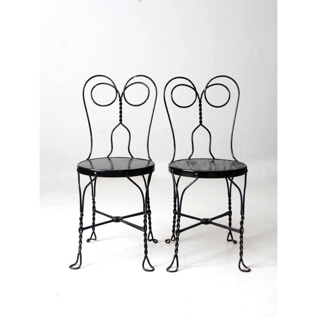 Antique Ice Cream Parlor Chairs Pair Chairish