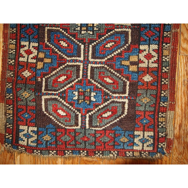 1880s Handmade Antique Turkish Yastik Rug For Sale - Image 4 of 6