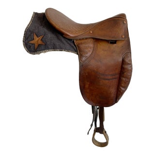 Antique Cavalry Officer Horse Saddle For Sale