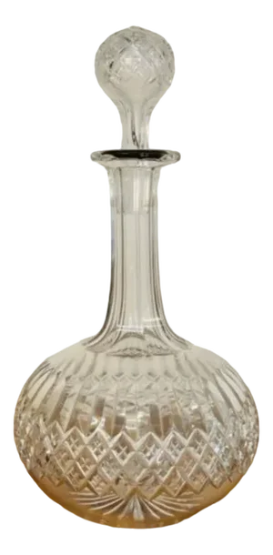 Antique Victorian Cut Glass Decanter, 1880