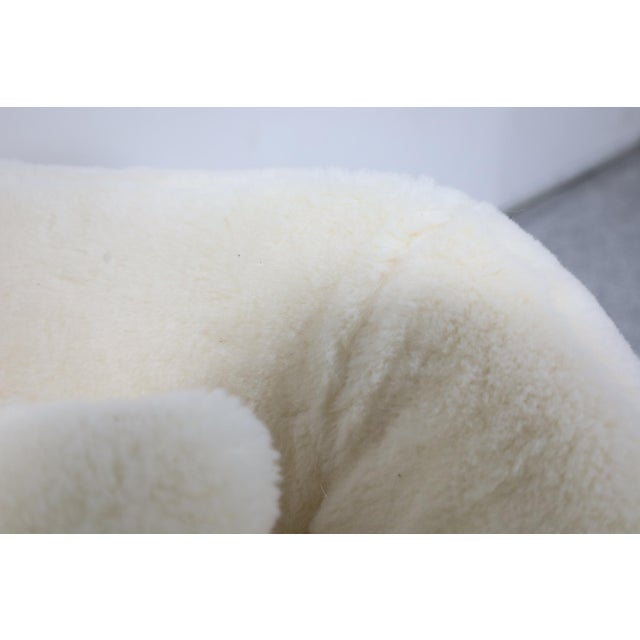 Pair of Jean Royere Style Polar Lounge Chairs in Holly Hunt Great Plains For Sale - Image 10 of 12