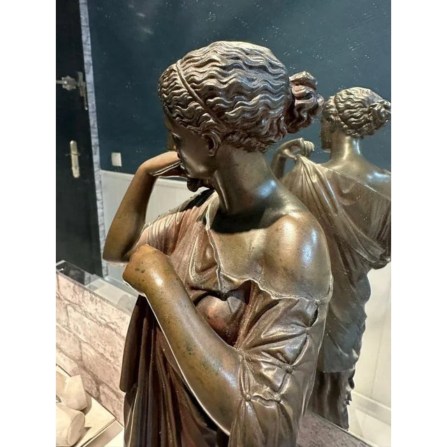 Gray Diana Sculpture by Ferdinand Barbedienne, 1800s For Sale - Image 8 of 11