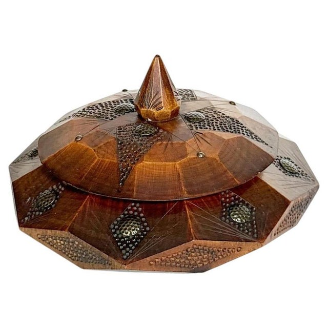 Vintage Wooden Gold Box, France, 1970s For Sale - Image 13 of 13