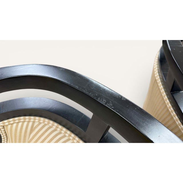 Jay Spectre for Century Furniture Wallis Simpson Lounge Chairs & Ottomans - 4 Piece Set For Sale - Image 13 of 18