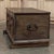 Wood 18th Century Dutch Provincial Solid Oak Trunk With Hand-Forged Iron Handles For Sale - Image 7 of 17