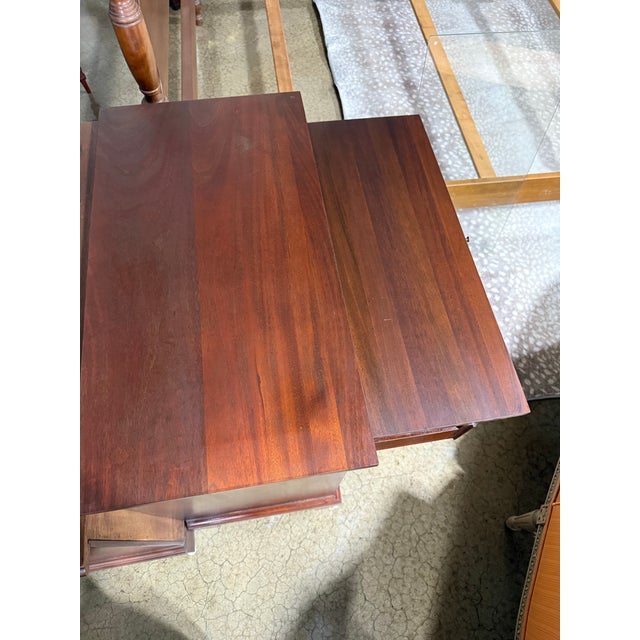 Beautiful Mary Washington Bachelor’s Chest by Craftique of Mebane, NC. Solid Mahogany with brass Chippendale style...