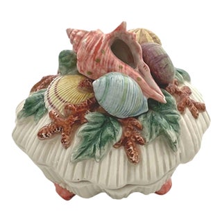 Fitz & Floyd Oceana Sugar Bowl & Lid For Sale