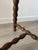 Antique French Wood Stool with Turned Legs, 1950s For Sale - Image 9 of 10