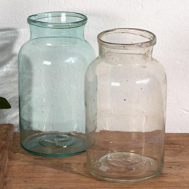 Glass Glass Jars, 1920s, Set of 2 For Sale - Image 7 of 7
