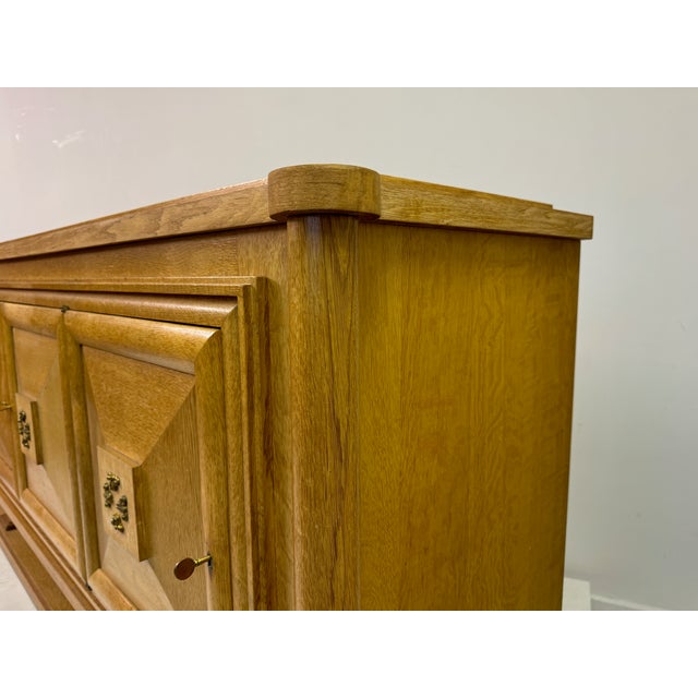 French Art Deco Oak Sideboard, 1930s For Sale - Image 12 of 18