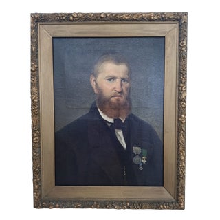 Depicting the Nobleman Cavaliere Cilavegna, 1866, Oil Painting on Canvas For Sale